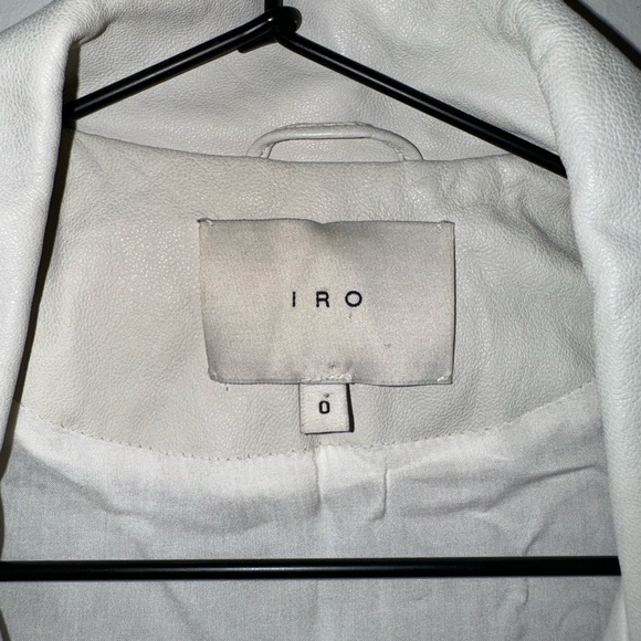 IRO 100% Lamb Leather Jacket in White - Picture 4 of 4